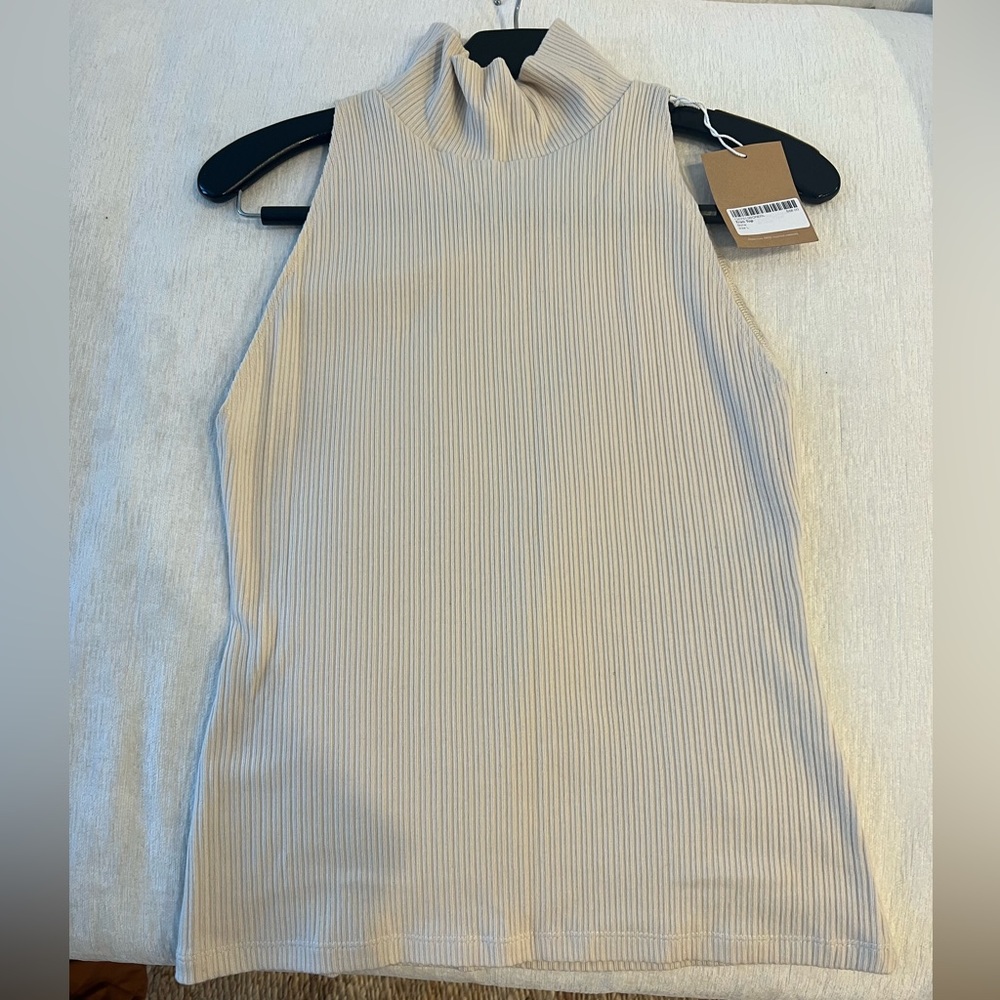 Reformation Trish Top in bone NWT